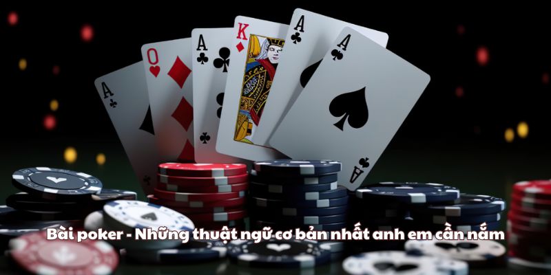 Bài poker - Những thuật ngữ cơ bản nhất anh em cần nắm
